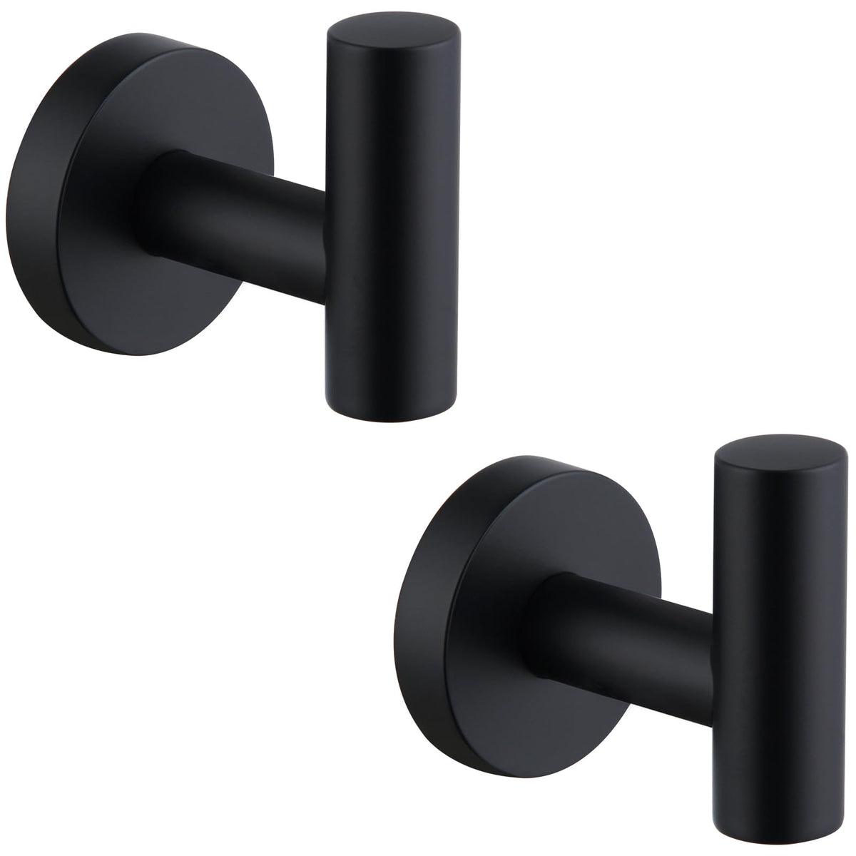 APLusee Brushed Nickel Bathroom Towel Hooks, 2 Pack, 304 Stainless Steel