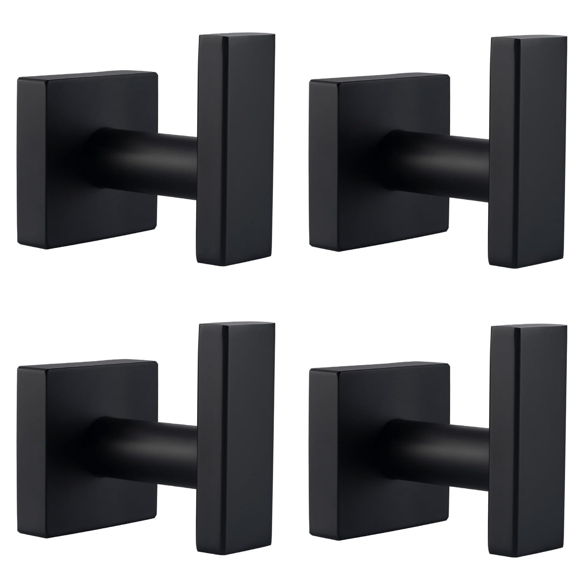 Angle Simple Towel Hooks for Bathroom, Polished Chrome, 2 Pack