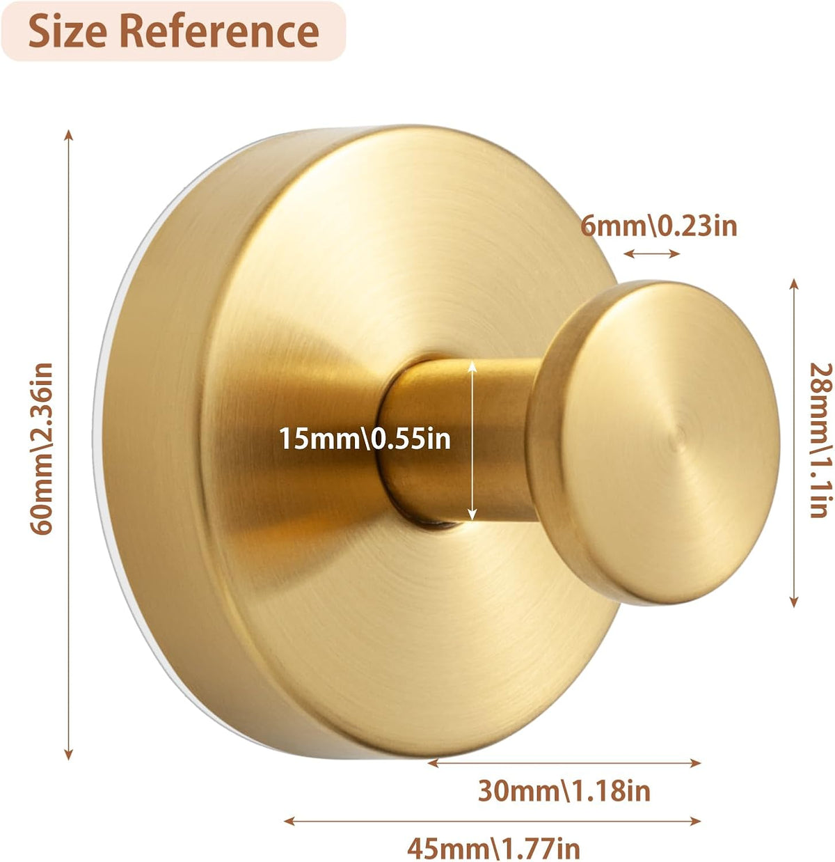YANGQIHOME Suction Cup Hooks for Shower, No Drill Towel Hooks for Bathrooms, Removable Hooks for Glass, Mirror & Tile, Stainless Steel Shower Hooks for Inside Shower, 2 Pack, Gold
