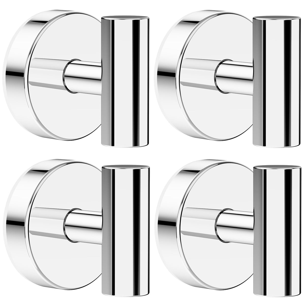 Bntuk Suction Cup Hooks, Removable Shower Hooks for Inside Shower – Towel Hooks for Bathroom Window Glass Mirror Tile, Bath Robe Looafh Hook for Hanging – Waterproof & Rustproof, Black (2 Pack)