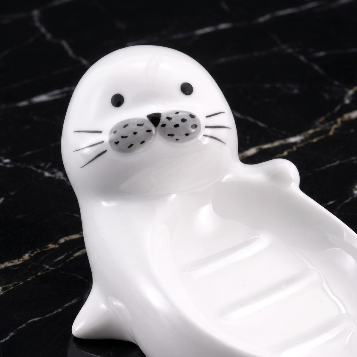 Soap Dish Self Draining Sponge Holder for Bathroom Sink Kitchen