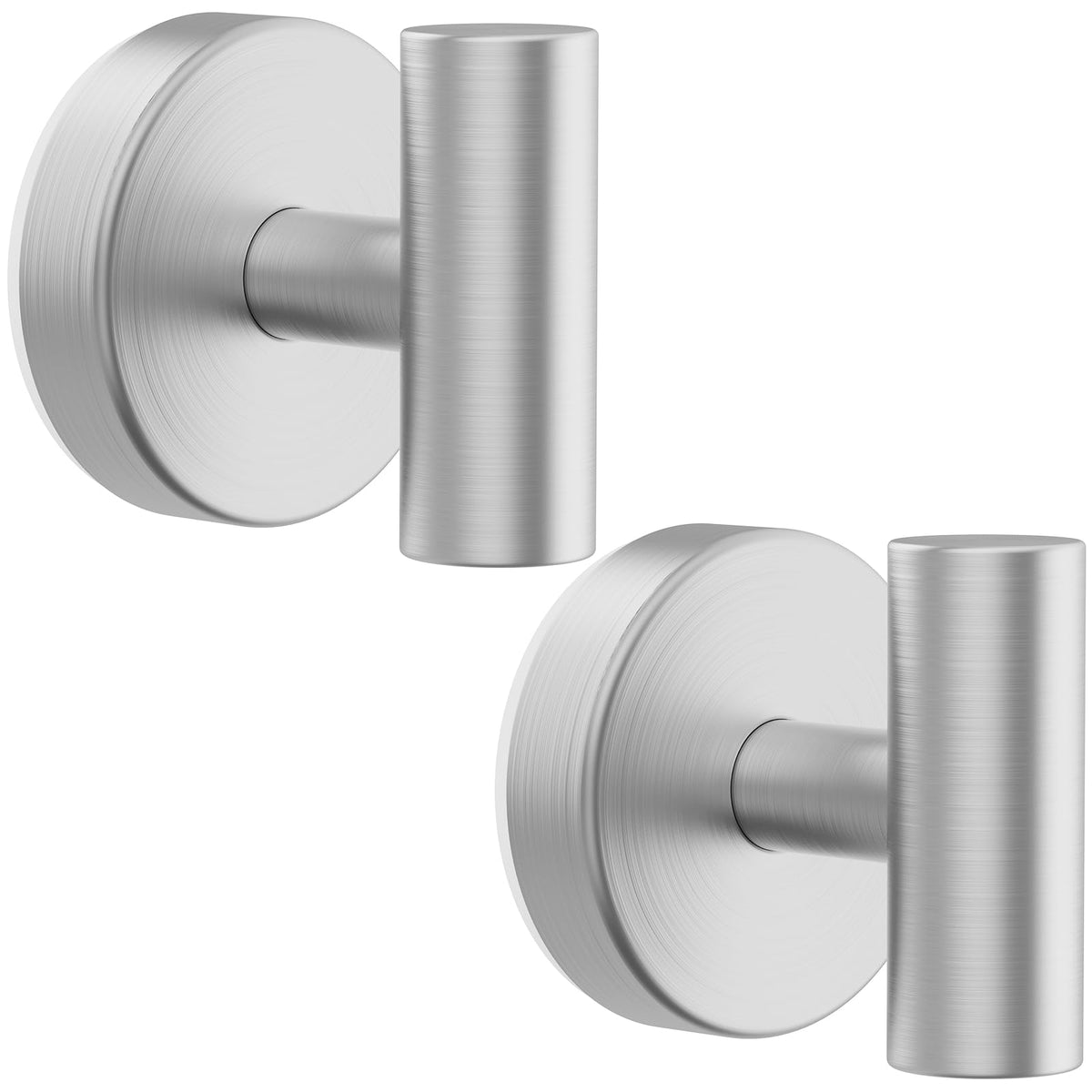 Bntuk Suction Cup Hooks, Removable Shower Hooks for Inside Shower – Towel Hooks for Bathroom Window Glass Mirror Tile, Bath Robe Looafh Hook for Hanging – Waterproof & Rustproof, Black (2 Pack)