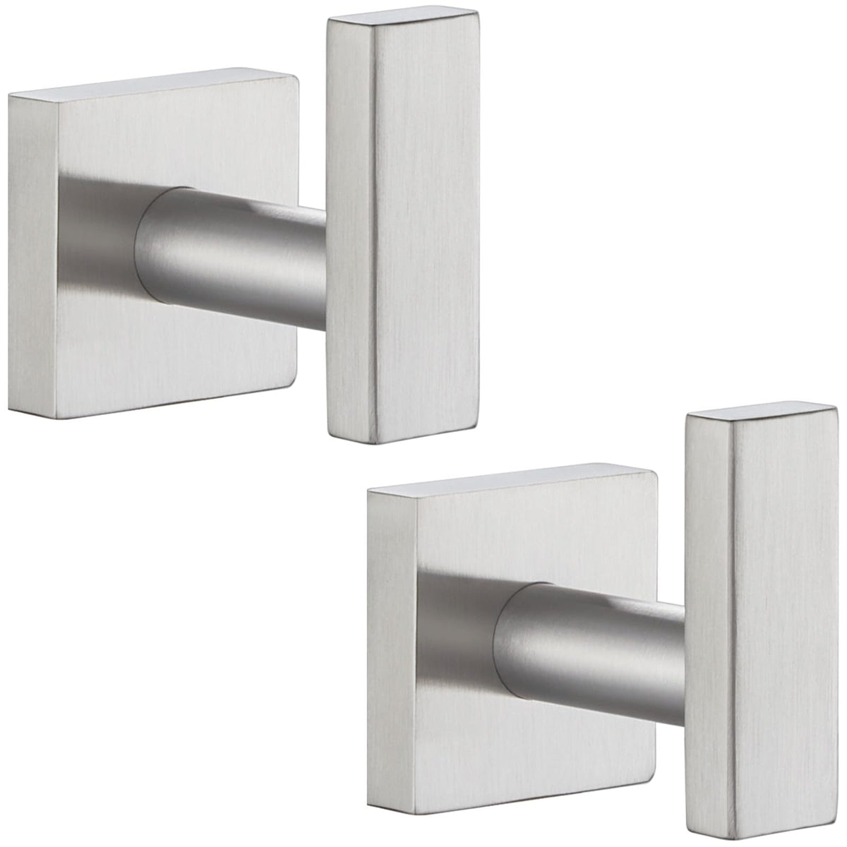 Angle Simple Towel Hooks for Bathroom, Polished Chrome, 2 Pack