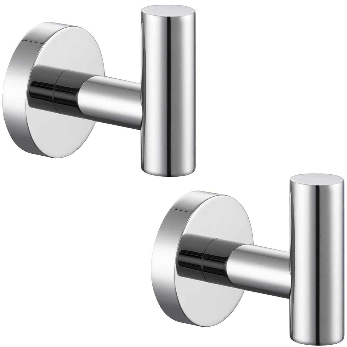 APLusee Brushed Nickel Bathroom Towel Hooks, 2 Pack, 304 Stainless Steel