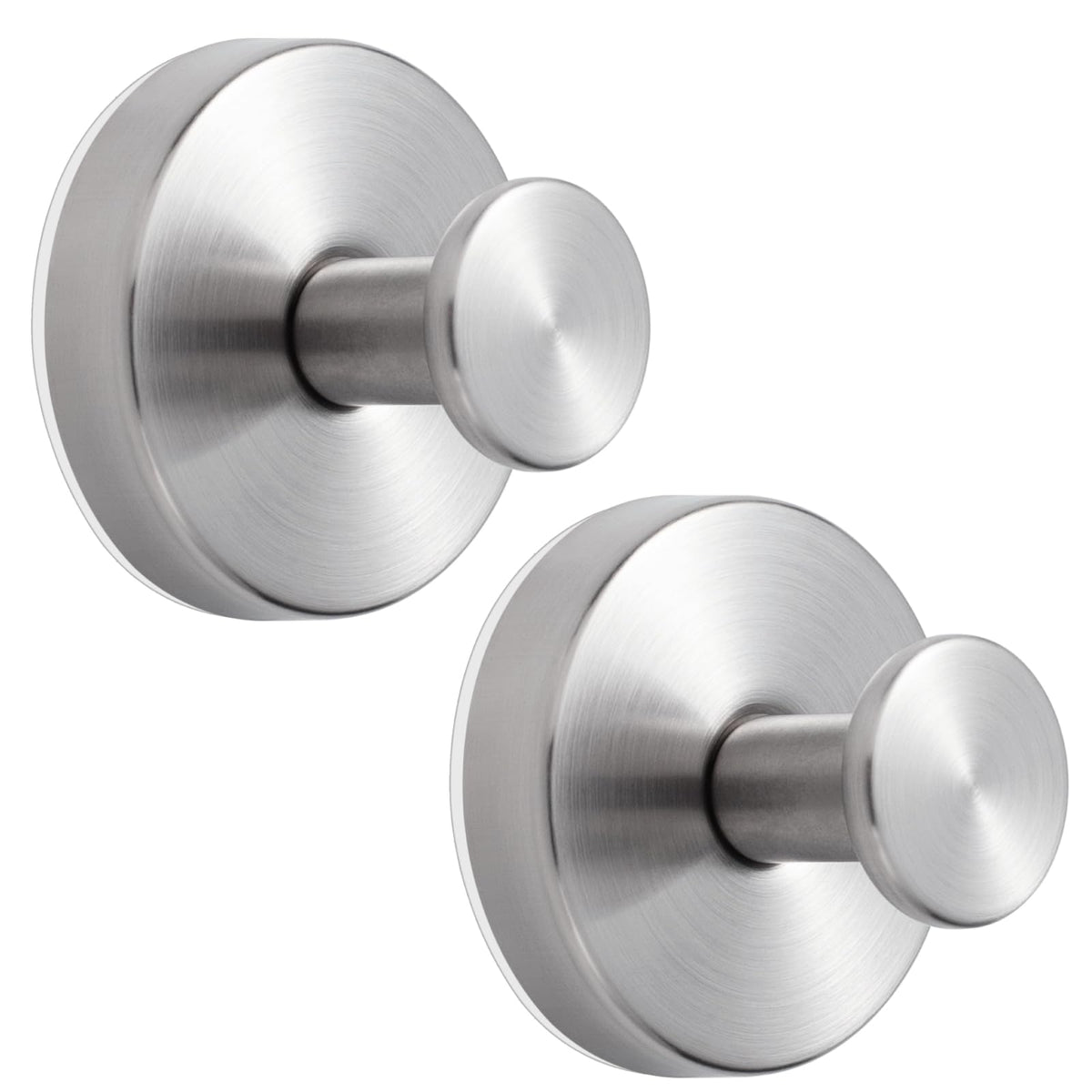 YANGQIHOME Suction Cup Hooks for Shower, No Drill Towel Hooks for Bathrooms, Removable Hooks for Glass, Mirror & Tile, Stainless Steel Shower Hooks for Inside Shower, 2 Pack, Gold