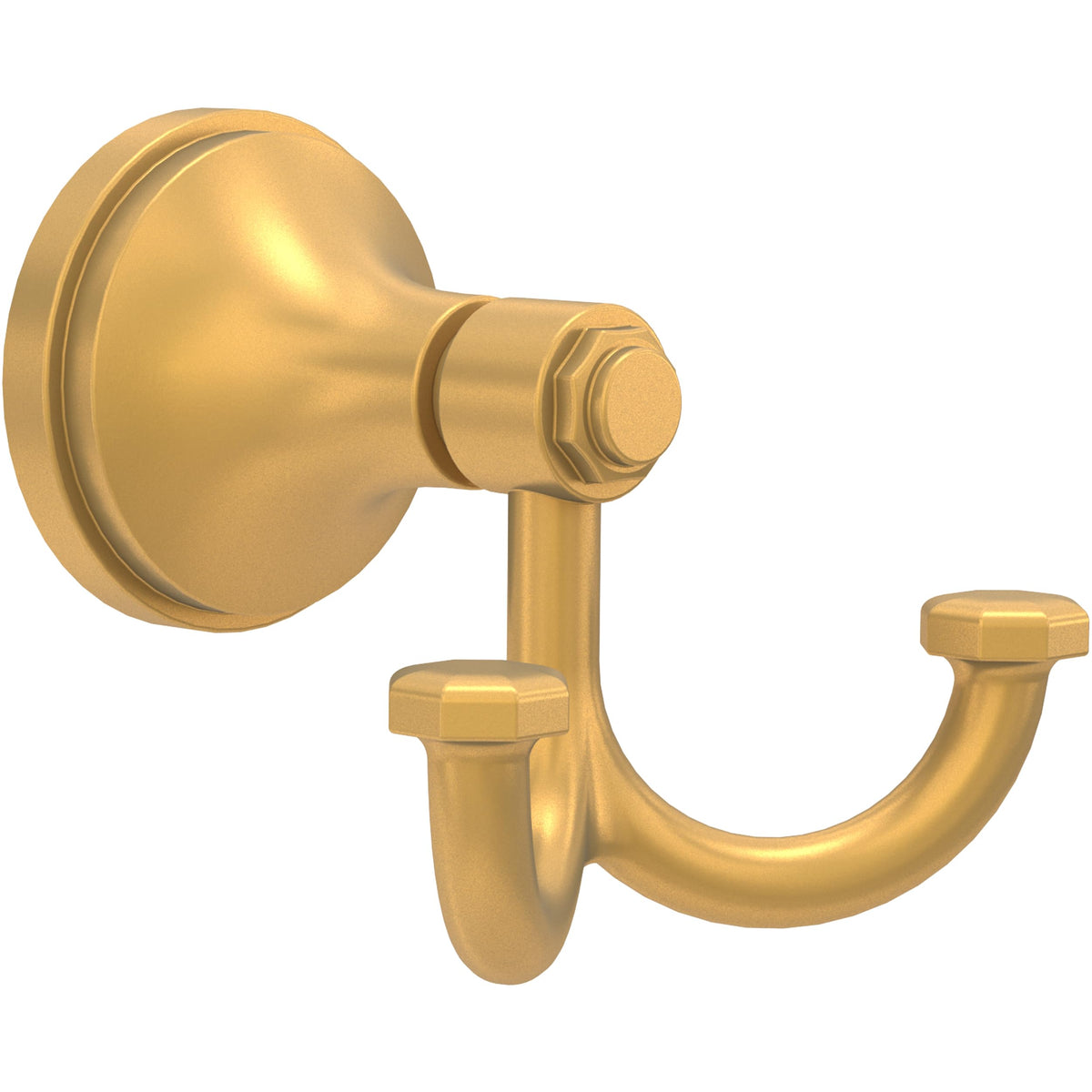Franklin Brass Woodruff (1-Pack) Towel Hooks Satin Nickel Double Bathroom J Hooks Wall Mounted for Robes & Towels Hand Towel Hook Holder Kitchen, Bathroom Accessories WDRF35-SN