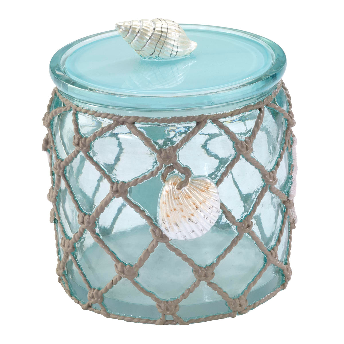 Avanti Linens - Seaglass Soap Dish, Hand Painted Resin Soap Holder