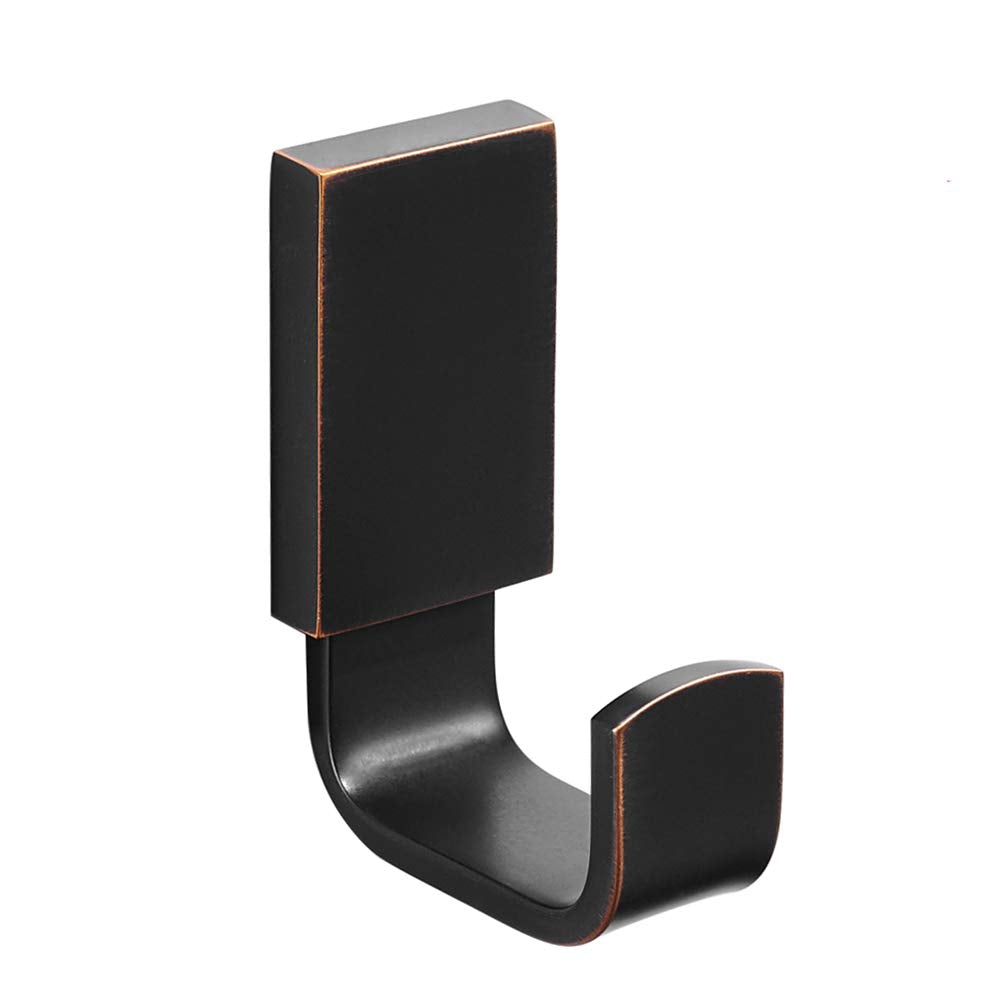 BESy Brass Towel Hook, Bathroom Robe Coat Clothes Hook, Oil Rubbed Bronze