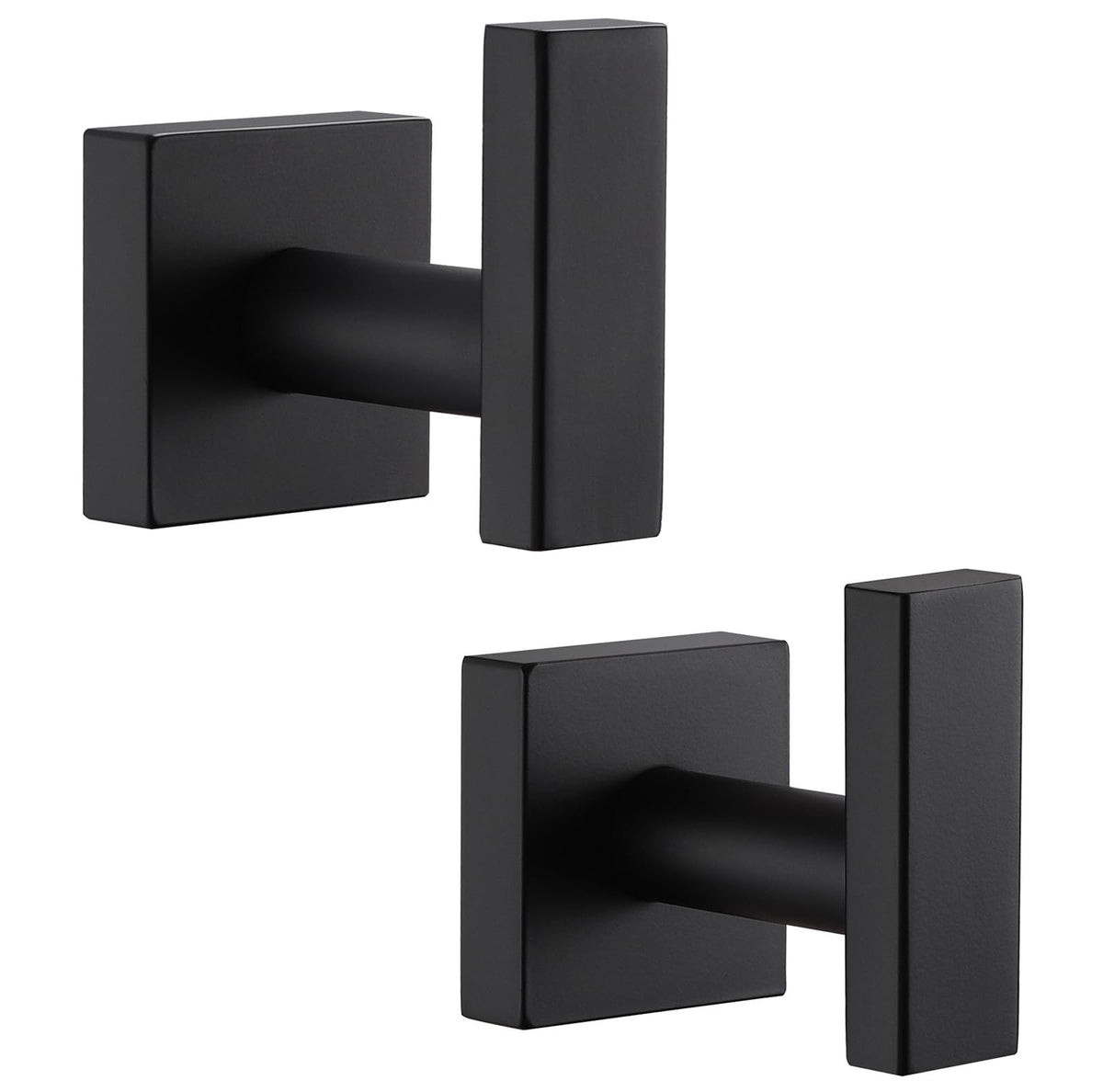 Angle Simple Towel Hooks for Bathroom, Polished Chrome, 2 Pack