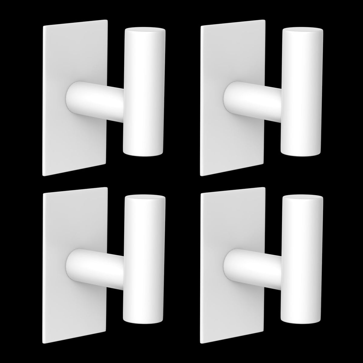 VAEHOLD Wall Towel Hooks, Heavy Duty Sticky Holder Waterproof Towel Hooks for Hanging Coat, Clothes, Closet Hook Wall Mount for Kitchen (Chrome, 2 Pack)