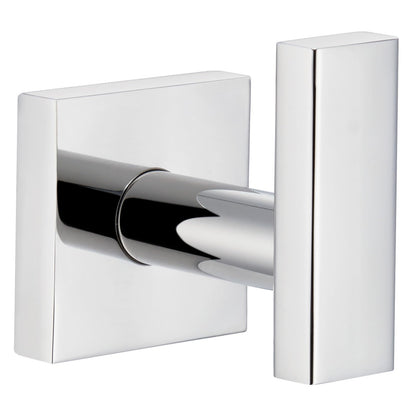 Angle Simple Towel Hooks for Bathroom, Polished Chrome, 2 Pack