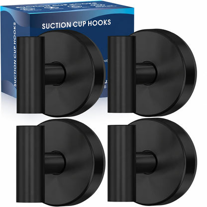 MOTAIPEAK Suction Cup Hooks for Shower, No-Drill, Chrome Polished 2-Pack