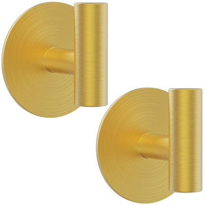 Bntuk Adhesive Wall Towel Hooks, No Drill Waterproof Bathroom Shower Hooks