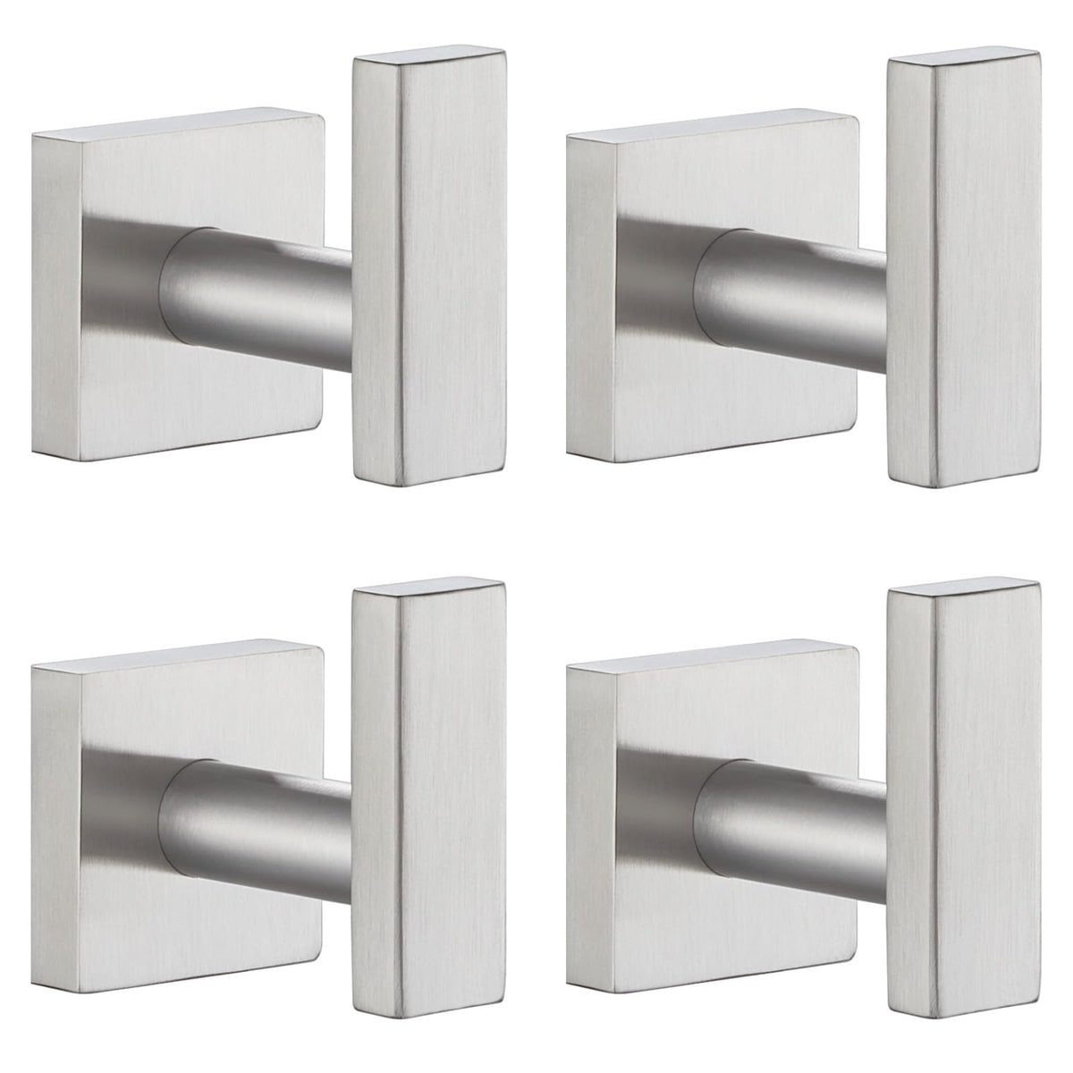 Angle Simple Towel Hooks for Bathroom, Polished Chrome, 2 Pack