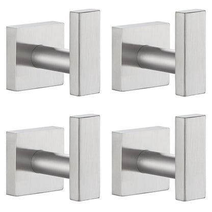 Angle Simple Towel Hooks for Bathroom, Polished Chrome, 2 Pack