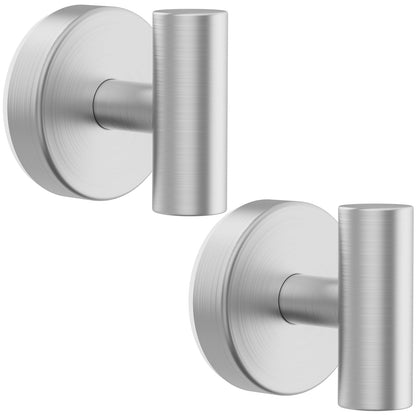 Bntuk Suction Cup Hooks, Removable Shower Hooks for Inside Shower – Towel Hooks for Bathroom Window Glass Mirror Tile, Bath Robe Looafh Hook for Hanging – Waterproof & Rustproof, Black (2 Pack)