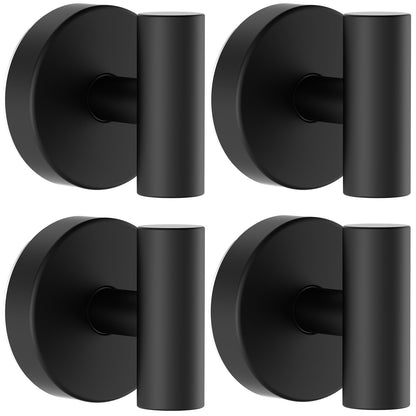 Bntuk Suction Cup Hooks, Removable Shower Hooks for Inside Shower – Towel Hooks for Bathroom Window Glass Mirror Tile, Bath Robe Looafh Hook for Hanging – Waterproof & Rustproof, Black (2 Pack)