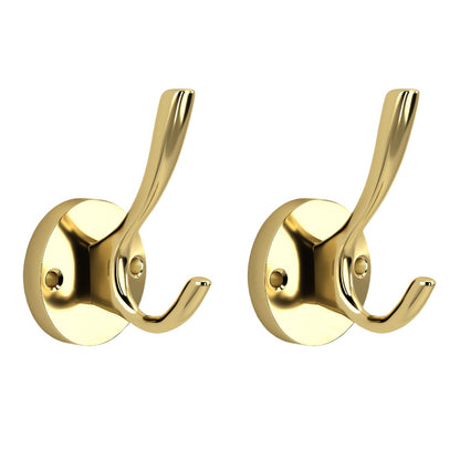 Bath Towel Hooks, Silver Wall Hooks 4 Pack, Livingroom Coat Hook Wall Mount