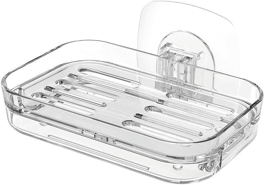 Adhesive Soap Dish for Shower Wall-Mounted Soap Holder Shower
