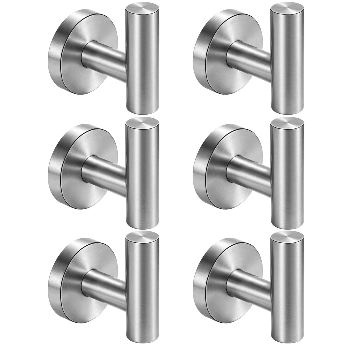Nolimas Bathroom Towel Hooks SUS 304 Stainless Steel Coat Hook Round Clothes Towel Coat Robe Hook Cabinet Closet Door Sponges Holder for Bath Kitchen Garage Hotel,Wall Mounted,Brushed Gold,2Pack