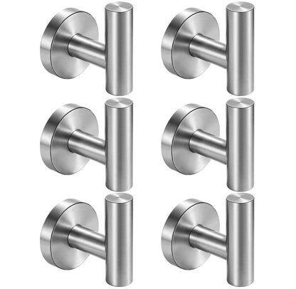 Nolimas Bathroom Towel Hooks SUS 304 Stainless Steel Coat Hook Round Clothes Towel Coat Robe Hook Cabinet Closet Door Sponges Holder for Bath Kitchen Garage Hotel,Wall Mounted,Brushed Gold,2Pack