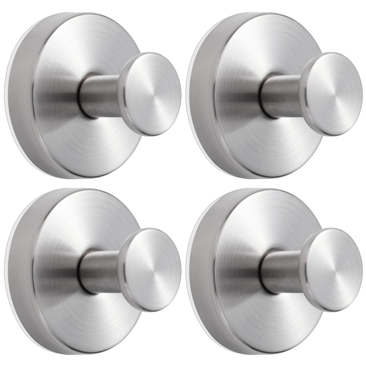 YANGQIHOME Suction Cup Hooks for Shower, No Drill Towel Hooks for Bathrooms, Removable Hooks for Glass, Mirror & Tile, Stainless Steel Shower Hooks for Inside Shower, 2 Pack, Gold