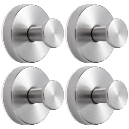 YANGQIHOME Suction Cup Hooks for Shower, No Drill Towel Hooks for Bathrooms, Removable Hooks for Glass, Mirror & Tile, Stainless Steel Shower Hooks for Inside Shower, 2 Pack, Gold