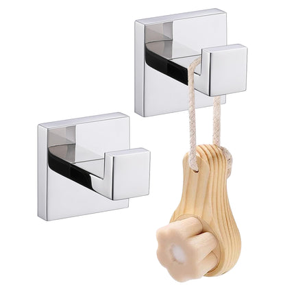 LANC Black Towel Hook for Bathroom Wall Hook, Heavy Duty SUS304 Stainless Steel Kitchen/Bathroom Hook, Matte Black Robe Hook for Hanging Towels,Clothes,Coat,Sponges, A8805MB