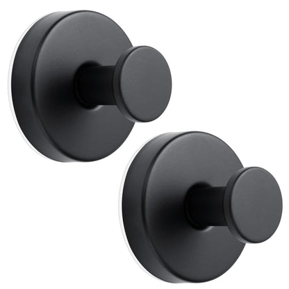 YANGQIHOME Suction Cup Hooks for Shower, No Drill Towel Hooks for Bathrooms, Removable Hooks for Glass, Mirror & Tile, Stainless Steel Shower Hooks for Inside Shower, 2 Pack, Gold