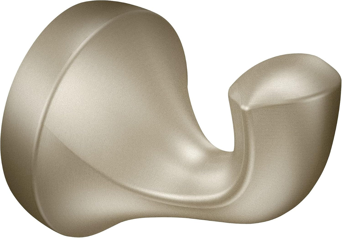 Moen YB2803BN Eva Brushed Nickel Wall Mount Single Robe Hook
