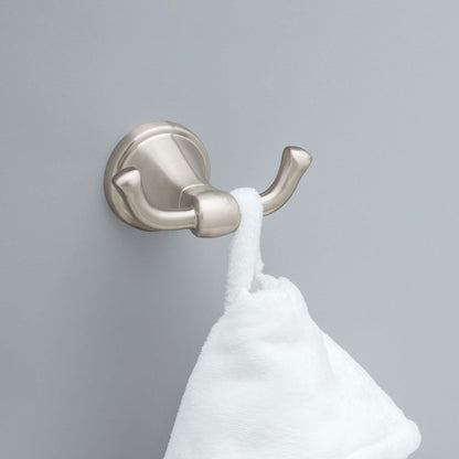 Delta Faucet Becker (1-Pack) Towel/Robe Hook for Bathroom, SpotShield Brushed Nickel, Wall Mounted BCK35-DN