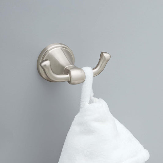 Delta Faucet Becker (1-Pack) Towel/Robe Hook for Bathroom, SpotShield Brushed Nickel, Wall Mounted BCK35-DN
