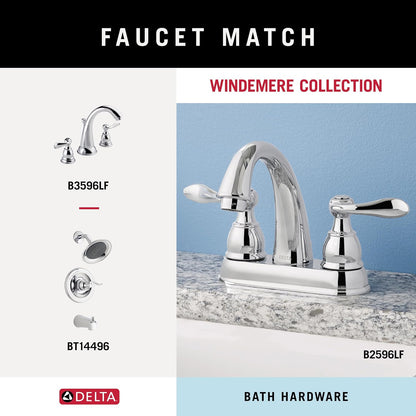 Delta Single Towel Hook for Bathroom or Kitchen| Polished Chrome | Windemere Accessories