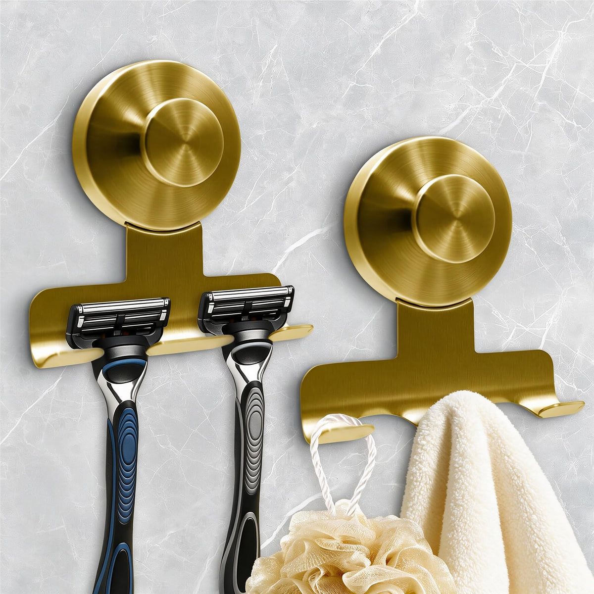 2026 Upgraded Drill-Free Stainless Steel Suction Cup Hooks Multi-Use