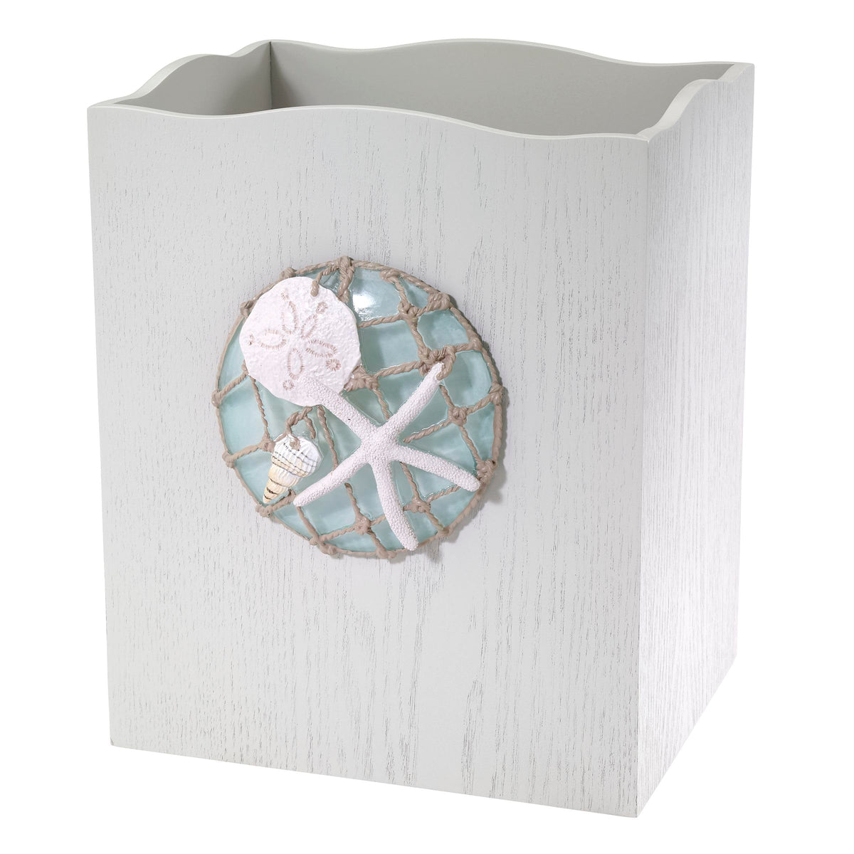 Avanti Linens - Seaglass Soap Dish, Hand Painted Resin Soap Holder