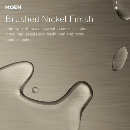 Moen YB2803BN Eva Brushed Nickel Wall Mount Single Robe Hook