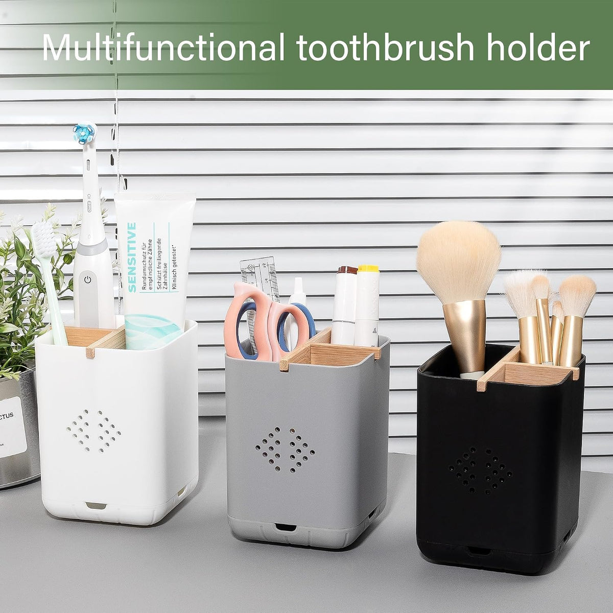 Toothbrush Holders for Bathrooms, Electric Toothbrush Holder, White