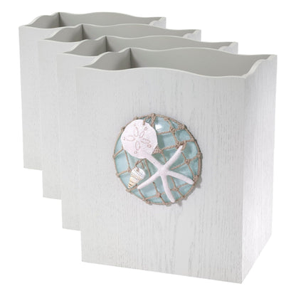 Avanti Linens - Seaglass Soap Dish, Hand Painted Resin Soap Holder